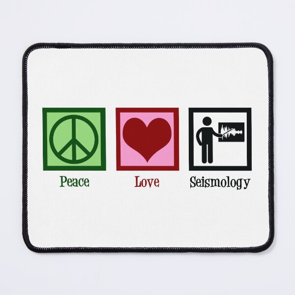 Item preview, Peace Love Seismology designed and sold by Epic Love Designs.