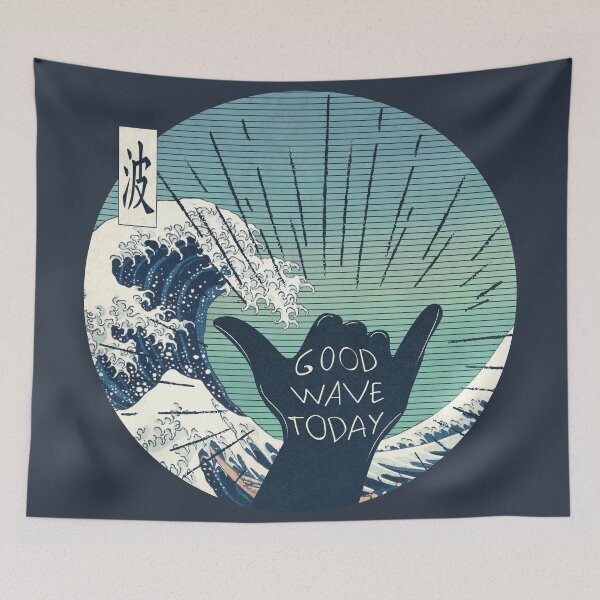 Item preview, The Great Wave Vibes designed and sold by maryedenoa.