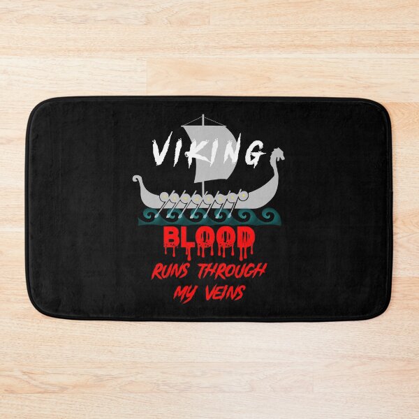 Item preview, Viking Blood Runs Through My Veins - Viking Boat / Ship On Water designed and sold by Oaks Creations.