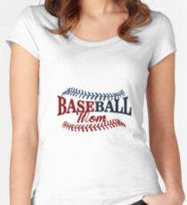 Baseball Mom Women's Fitted Scoop T-Shirt