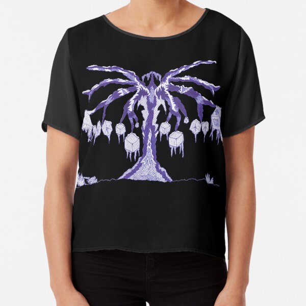 M.I. #123 |☽| Frozen Forest Fragment Chiffon Top