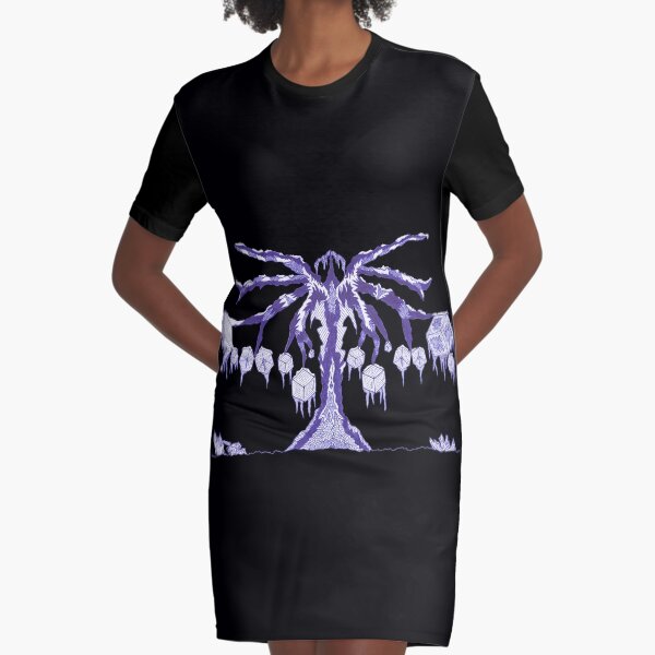 M.I. #123 |☽| Frozen Forest Fragment Graphic T-Shirt Dress