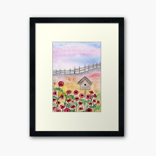 #33 Poppies Framed Art Print