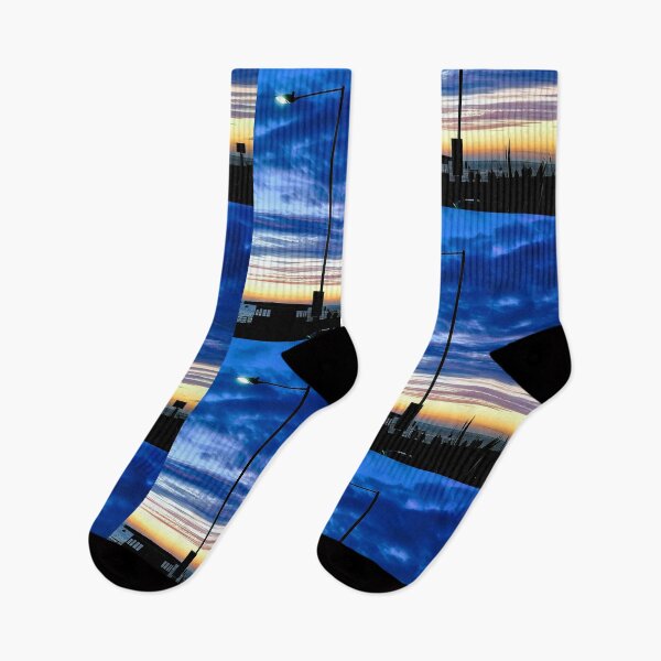 Item preview, Silhouette Under the Blue Sunset Sky  designed and sold by NatureGo.