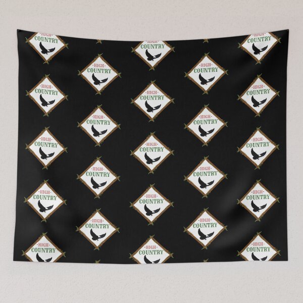 Item preview, High Country Log Diamond with Eagle-White Inside on Black designed and sold by HighCountry2021.