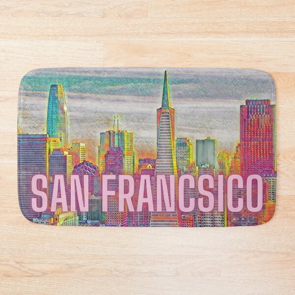 Item preview, San Francisco Skyline Neon Art designed and sold by barronangMedia.