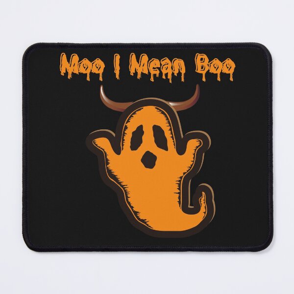 Item preview, Moo I Mean Boo Funny Halloween Cow designed and sold by Bwaichigo.