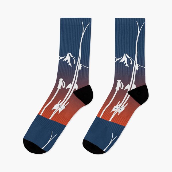 Item preview, snowy mountains powder ski gradient by leewarddesign designed and sold by leewarddesign.