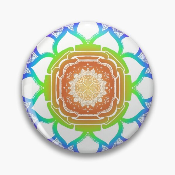 Item preview, Rainbow mandala designed and sold by JenNicoleBailey.
