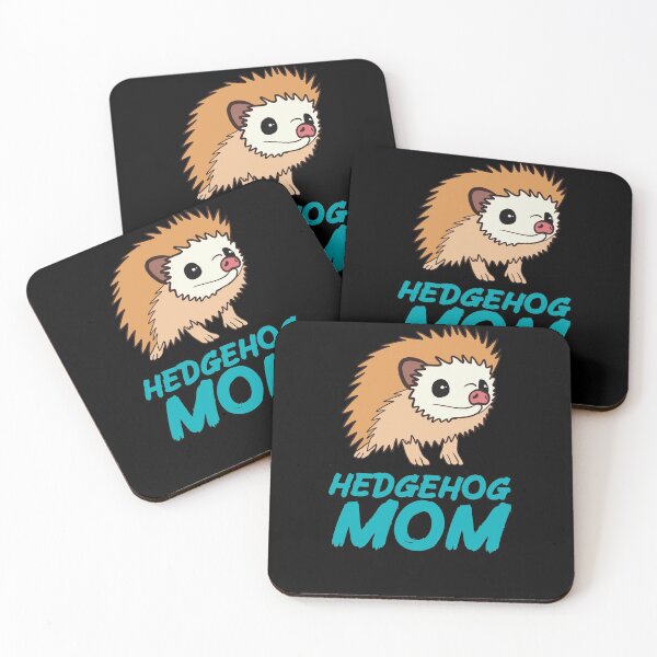 Artikelvorschau, Blaue Igelmutter für Igelliebhaber entworfen und verkauft von Mochi-Merch.
