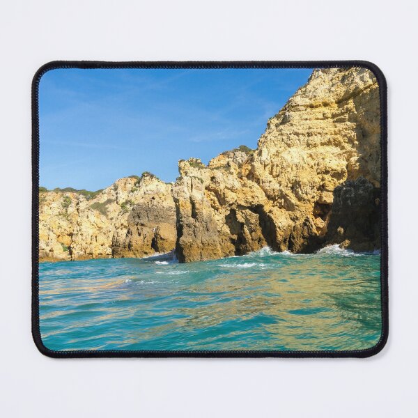 Item preview, Algarve Gold Coast Magic - Jewel Toned Sail by the Sea Cliffs in Lagos Portugal designed and sold by Georgia Mizuleva.