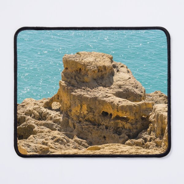Item preview, Turquoise Diamonds and Gold - Sea Sculpted Clifftop on Algarve Gold Coast in Portugal designed and sold by Georgia Mizuleva.