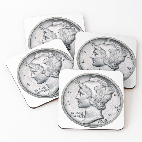 Item preview, US Mercury Silver Dime Coin Cash Liberty 1916 designed and sold by Midwest-Goods.