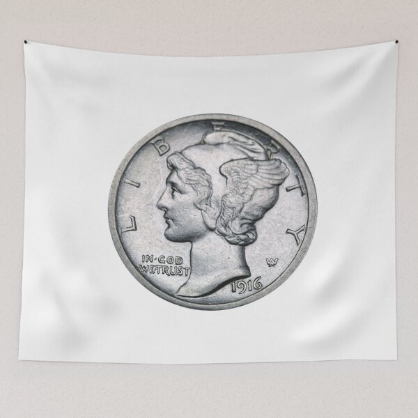 Item preview, US Mercury Silver Dime Coin Cash Liberty 1916 designed and sold by Midwest-Goods.