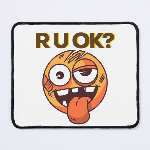 Item preview, Goofy r u ok emoji designed and sold by blueprint198686.