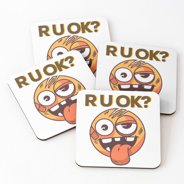 Item preview, Goofy r u ok emoji designed and sold by blueprint198686.