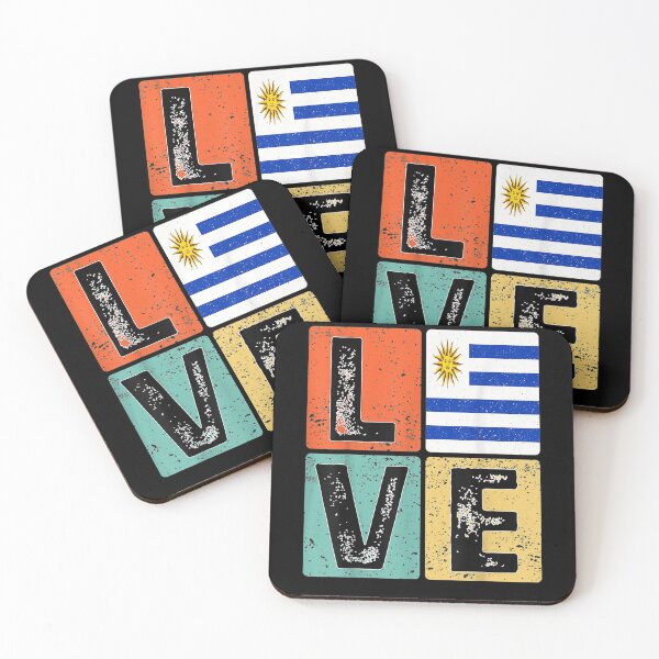 Item preview, Vintage Retro I Love Uruguay Flag For Uruguayan Pride Gift  designed and sold by bar0zysbertha.