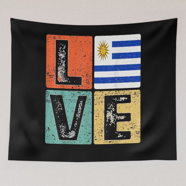 Item preview, Vintage Retro I Love Uruguay Flag For Uruguayan Pride Gift  designed and sold by bar0zysbertha.