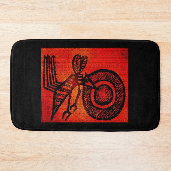 Item preview, African Contemporary Artwork Painting of The Bee Black and Red designed and sold by Tony Cisse.