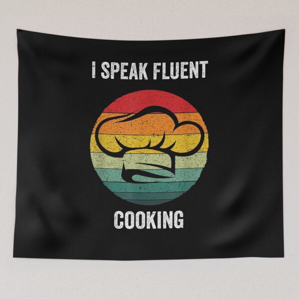 Item preview, I Speak Fluent Cooking Vintage Cook Gift  designed and sold by bar0zysbertha.
