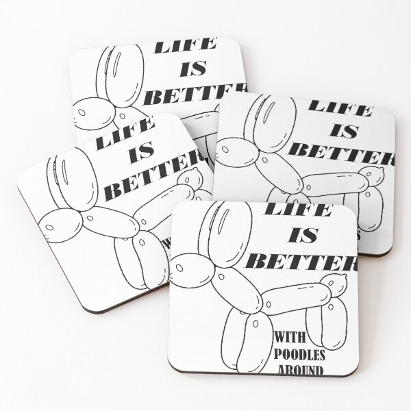 Item preview, life is better with poodles around best gift for mom dad and who love dogs  designed and sold by Sun Rise.