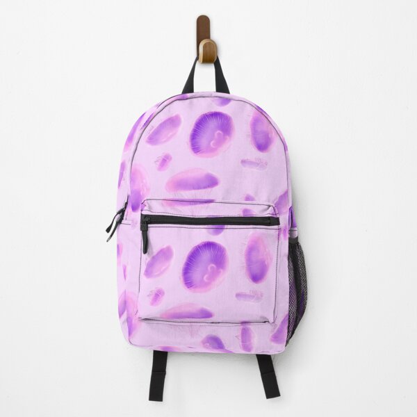 Item preview, 8 Pink and Purple Pastel Moon Jellies (pink background) designed and sold by MptR.