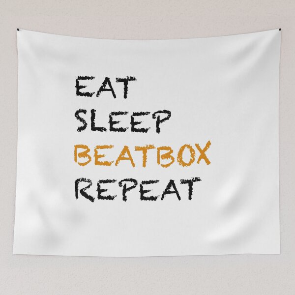Item preview, Eat sleep beatbox repeat designed and sold by Aizyshop.