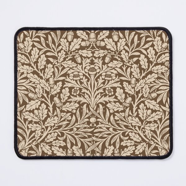 Item preview, Art Nouveau Floral Damask, Taupe and Chocolate Brown designed and sold by Marymarice.