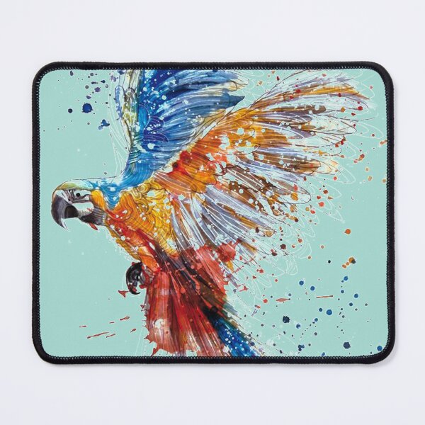 Item preview, Parrot Watercolor Splash Watercolor Design Color Splash Vintage Birds Australian Parrot designed and sold by catchyology.