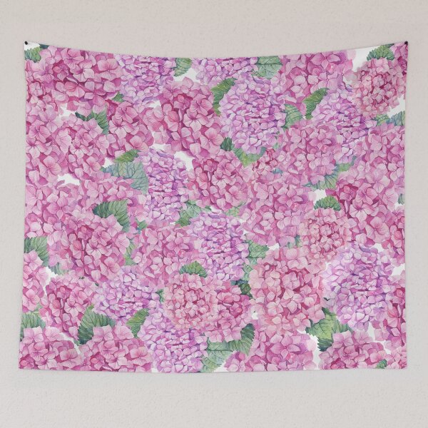 Item preview, Pink Hydrangea Painted Watercolors designed and sold by Hot From Oven.