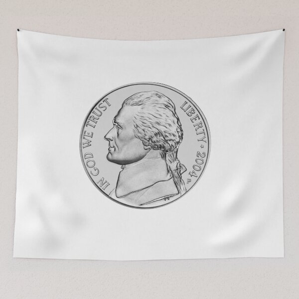 Item preview, US Jefferson Silver Nickel Coin Cash Liberty 2004 designed and sold by Midwest-Goods.