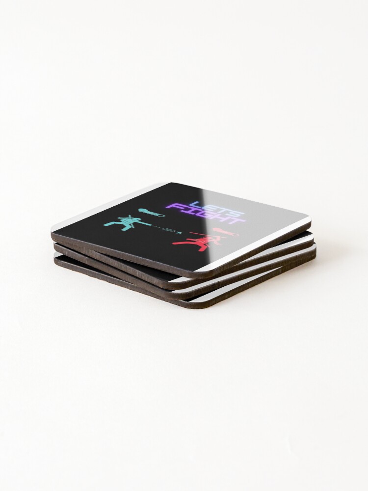 Thumbnail 4 of 5, Coasters (Set of 4), Lets Fight designed and sold by Rene-Martin.
