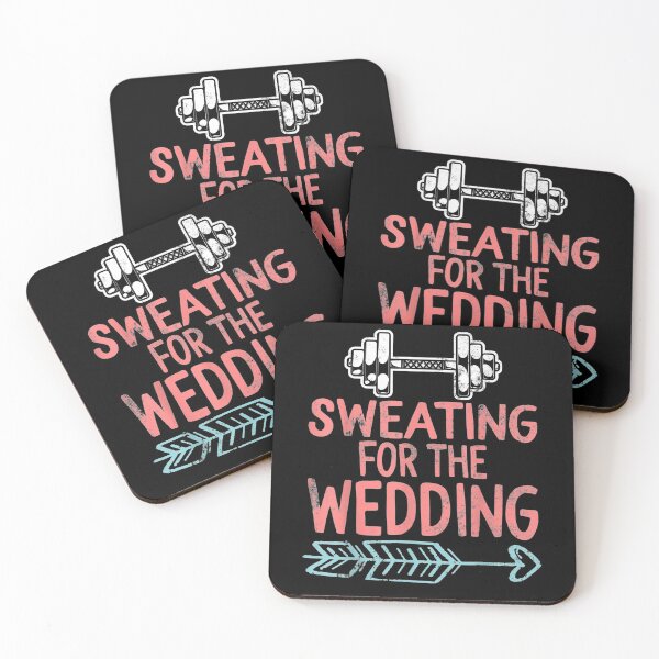 Item preview, Sweating For Wedding Workout Gym Bride Fiancee Girlfriend  designed and sold by bar0zysbertha.