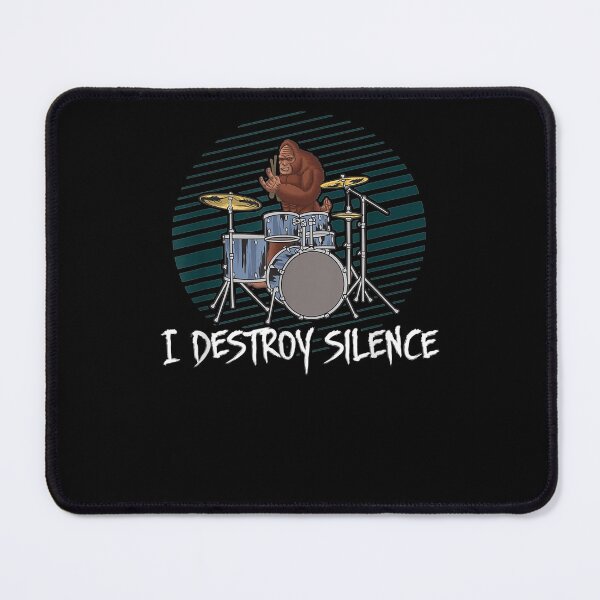 Item preview, I Destroy Silence Drums Bigfoot Drummer Funny designed and sold by bar0zysbertha.