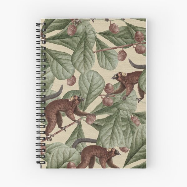 Item preview, Lemur seamless pattern background illustration designed and sold by Sarwat Reza.