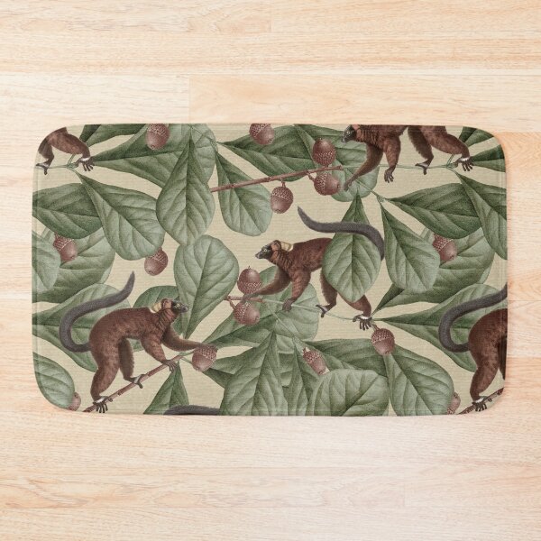 Item preview, Lemur seamless pattern background illustration designed and sold by Sarwat Reza.