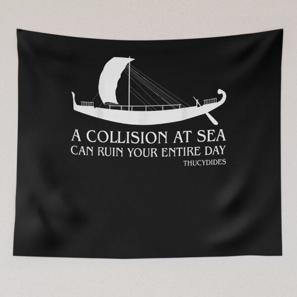 Item preview, A Collision At Sea Thucydides Gift For A Sailor  designed and sold by bar0zysbertha.
