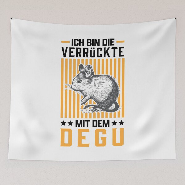Item preview, The crazy with degu rodent Chilean rodent designed and sold by madgrfx.