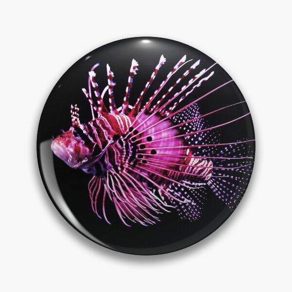 Item preview, Sea Life Neon Pink LionFish designed and sold by TheWildFlix.