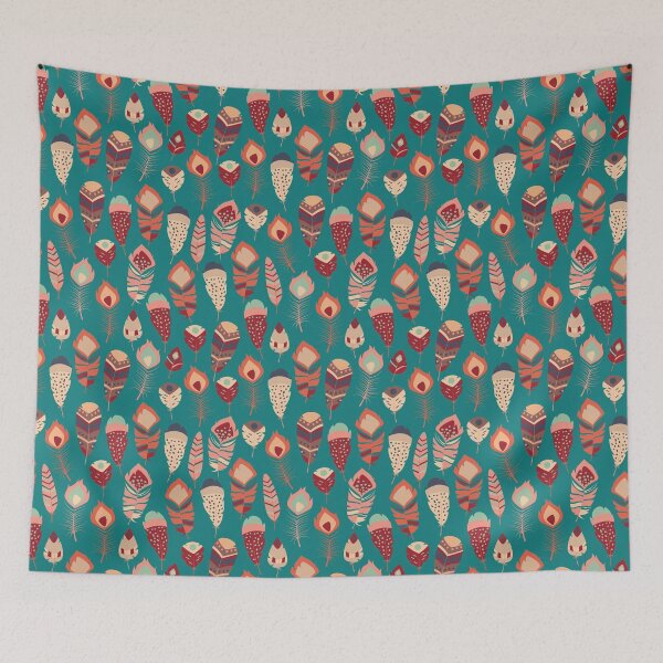 Item preview, Tribal feather pattern 019 designed and sold by BlueLela.