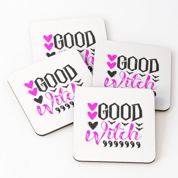 Item preview, Halloween - Witch Slogan - Good Witch Pink & Black designed and sold by WearWolfDesigns.