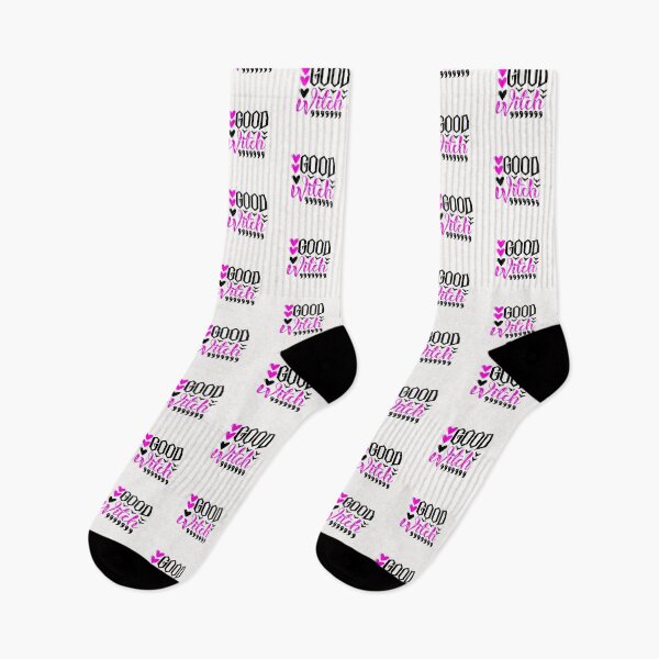 Item preview, Halloween - Witch Slogan - Good Witch Pink & Black designed and sold by WearWolfDesigns.