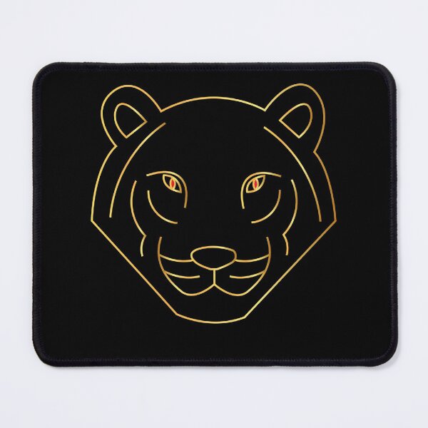 Item preview, gold tiger red ayes for animals lovers   designed and sold by HBWOLFARTS.