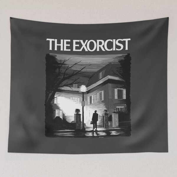 Item preview, The Exorcist Movie Illustration With Title designed and sold by burrotees.