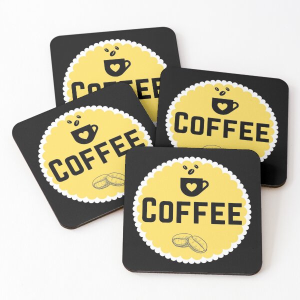 Item preview, COFFEE - Yellow Label  designed and sold by LabelStore.