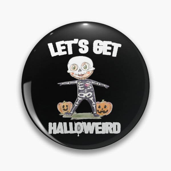 Item preview, Let's Get Halloweird Skeleton And Scary Pumpkin designed and sold by gsnepu.