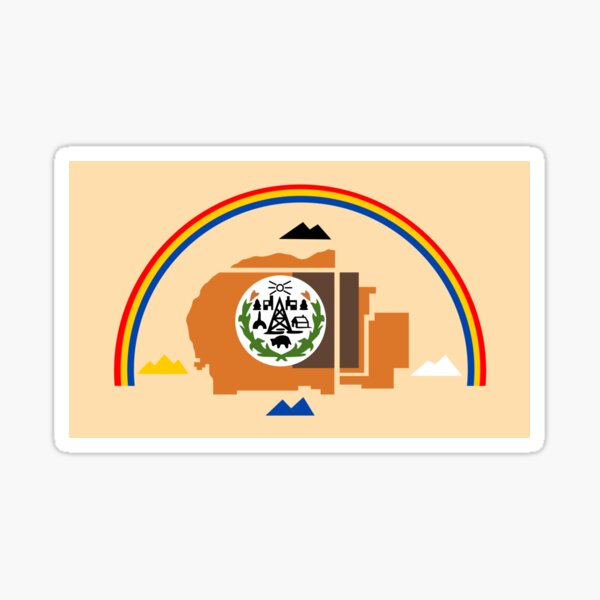 GREAT SEAL OF THE NAVAJO NATION 4" HELMET CAR  BUMPER STICKER DECAL MADE IN USA 