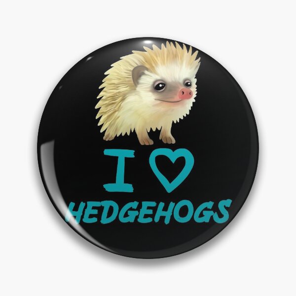 Artikelvorschau, Blue Funny I Love Igel für Igelliebhaber entworfen und verkauft von Mochi-Merch.