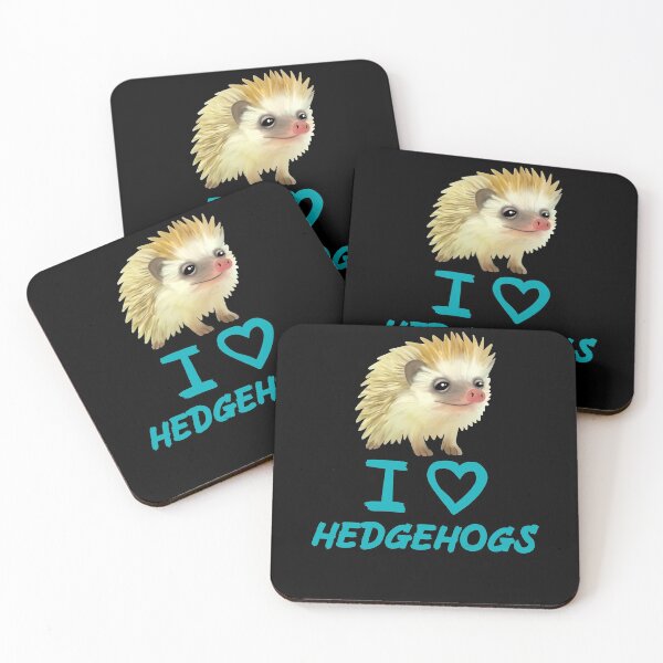 Artikelvorschau, Blue Funny I Love Igel für Igelliebhaber entworfen und verkauft von Mochi-Merch.