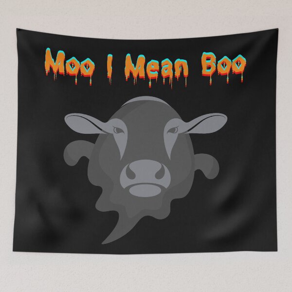 Item preview, Moo I Mean Boo Halloween Cow Costume designed and sold by Bwaichigo.